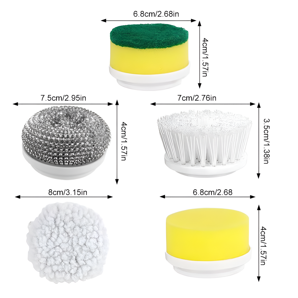 5Pcs Power Spin Brush Heads