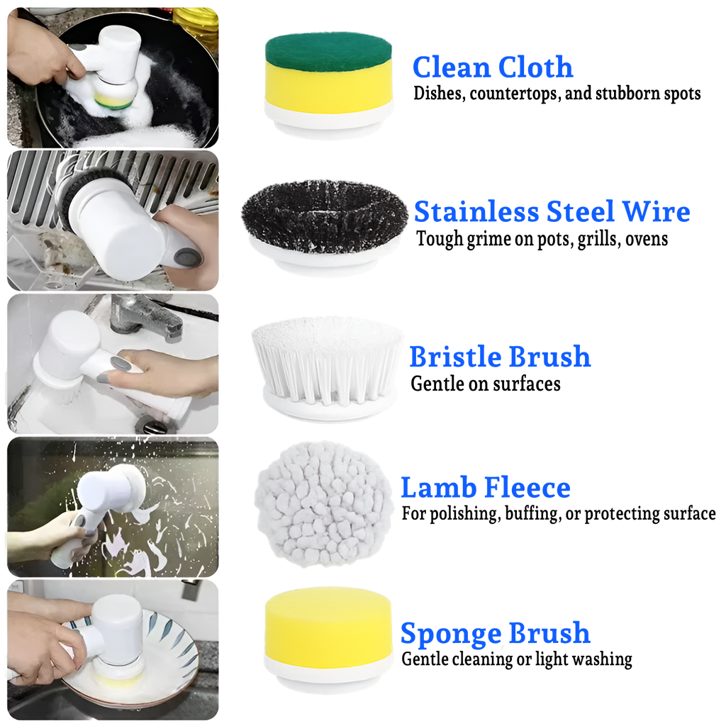 5Pcs Power Spin Brush Heads